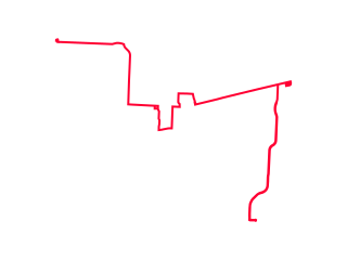 Map showing location of Red
